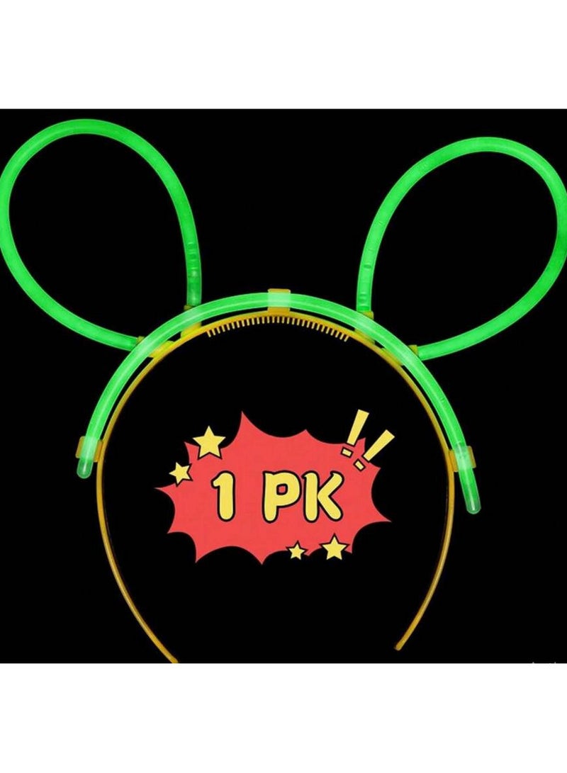 Mickey Mouse Glow in the Dark Hairpin "Light Green" - Image 1
